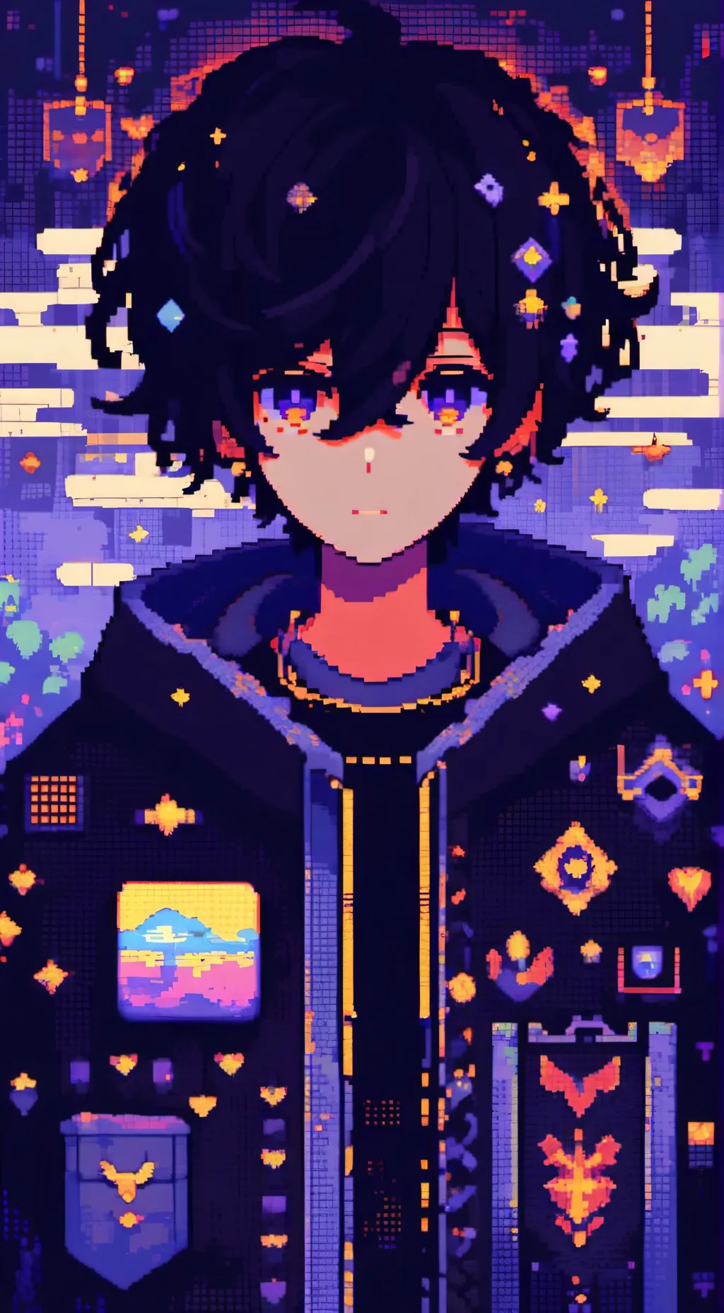 ai character: Moon background