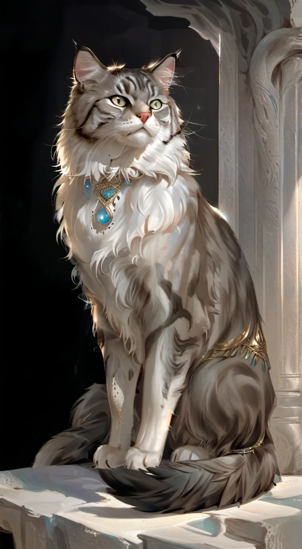 ai character: Cat background