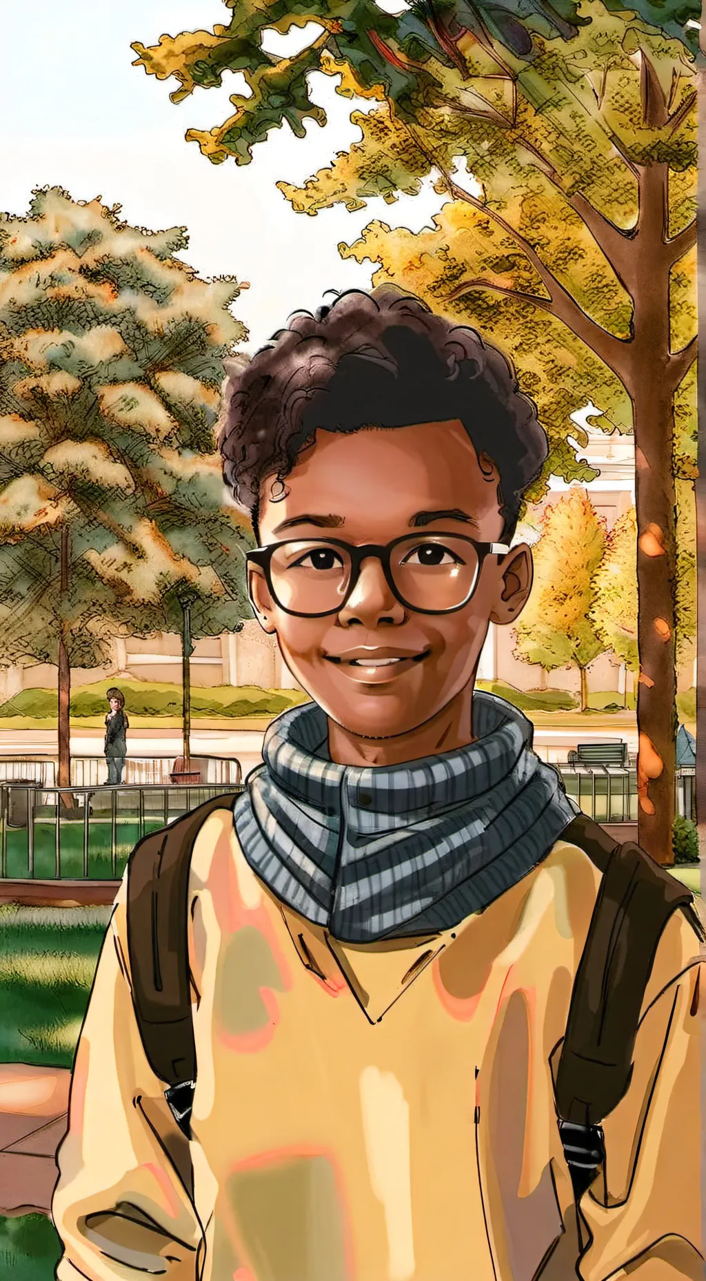 ai character: Vector 🕺🕺 background