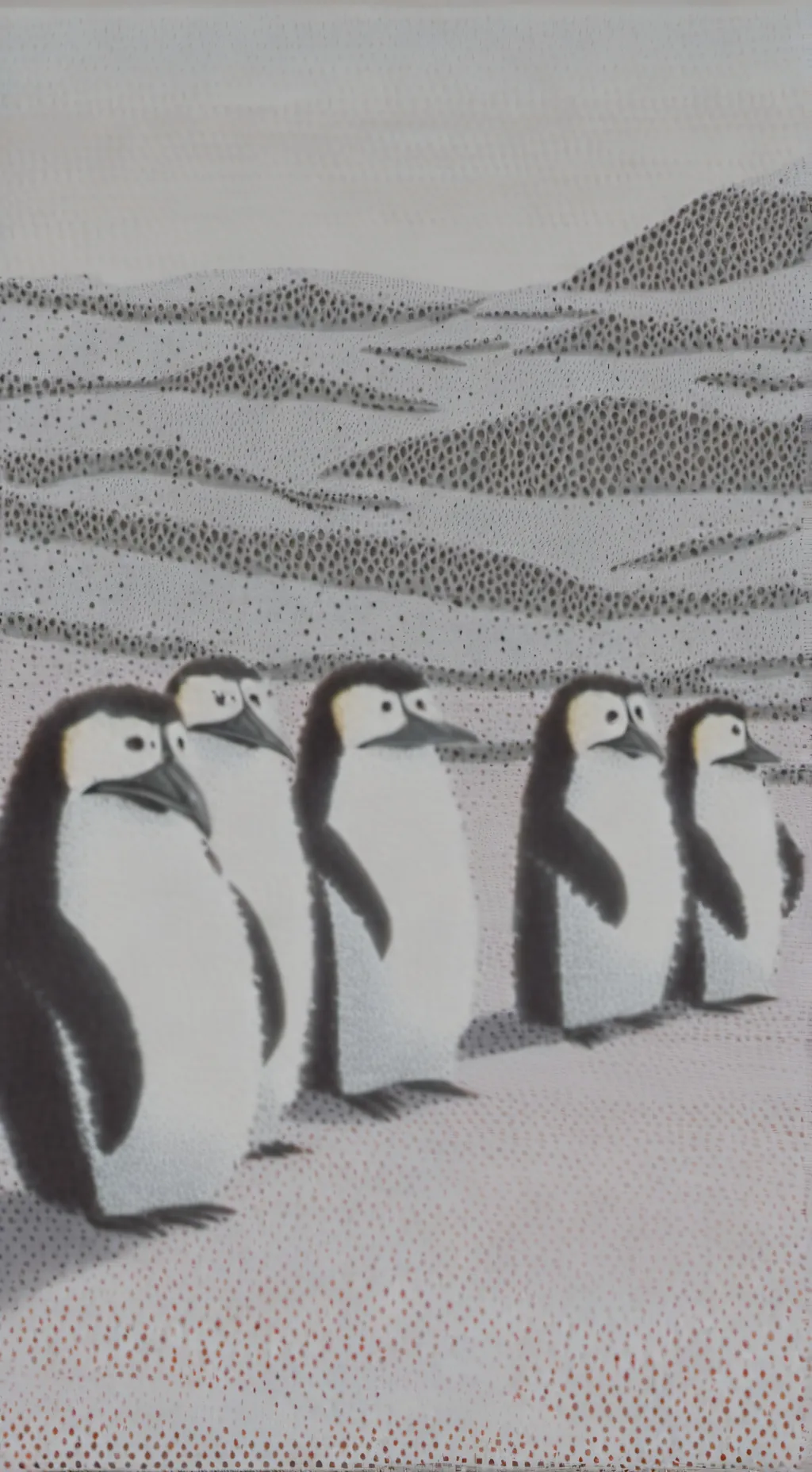 ai character: pingüinos marasca background