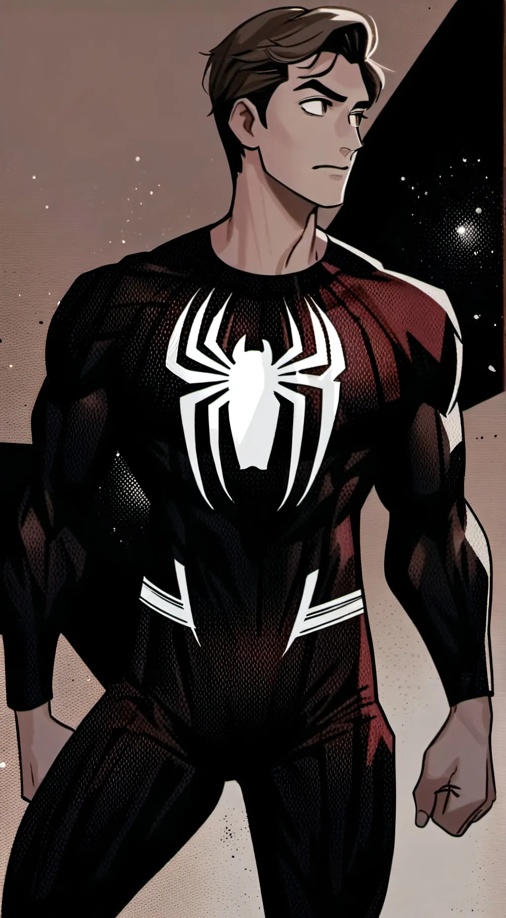 ai character: Spider-man  background