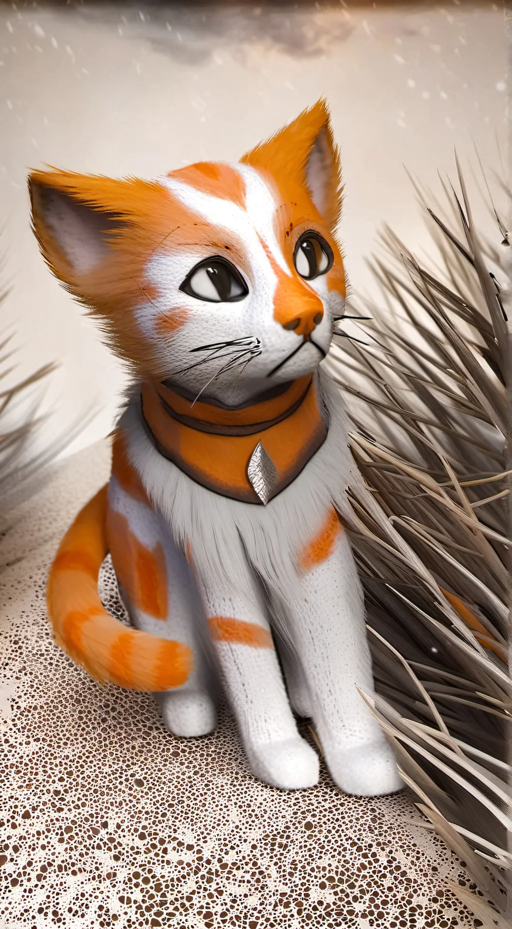 ai character: Fluffy_bush background