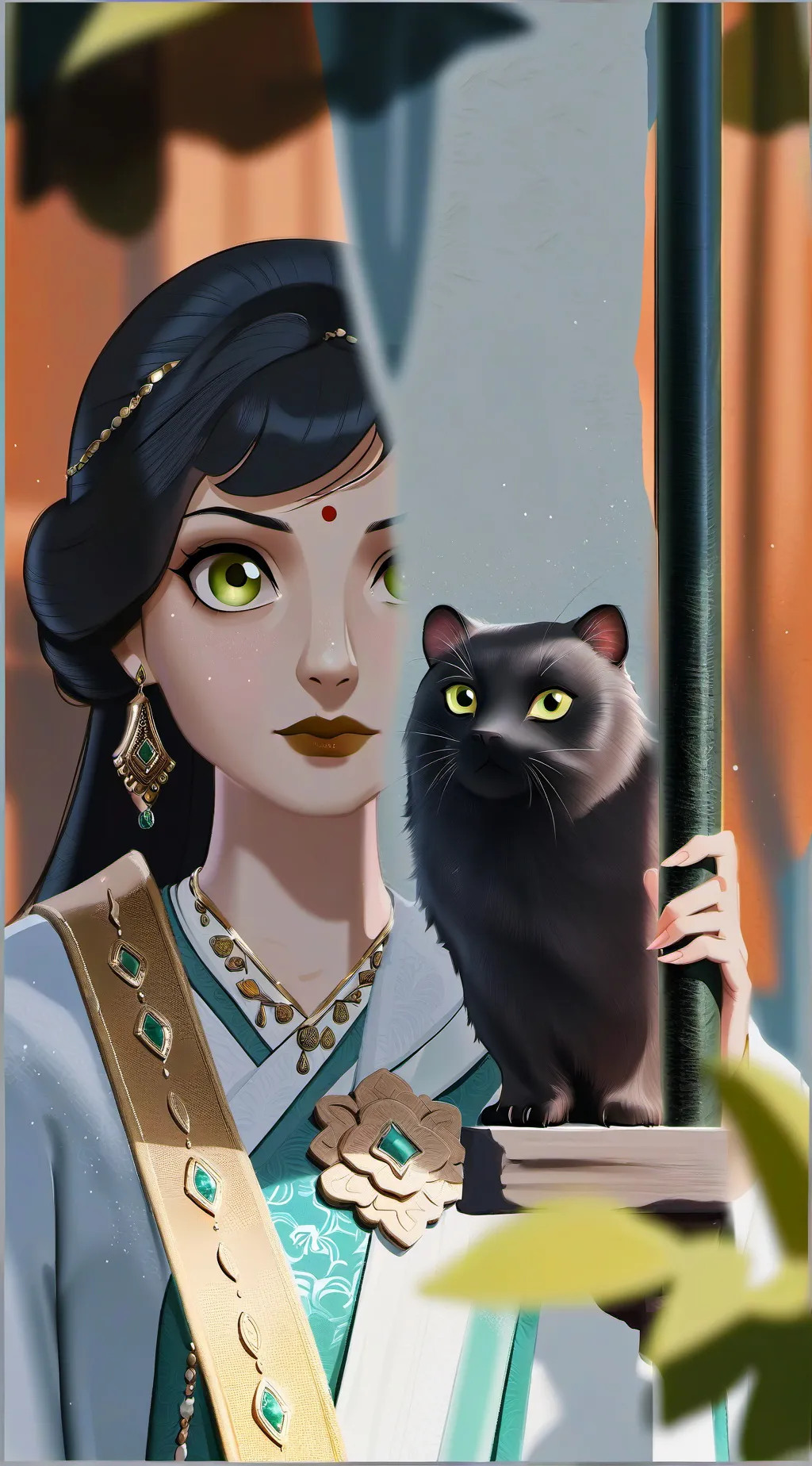 ai character: АБАЮДно  background