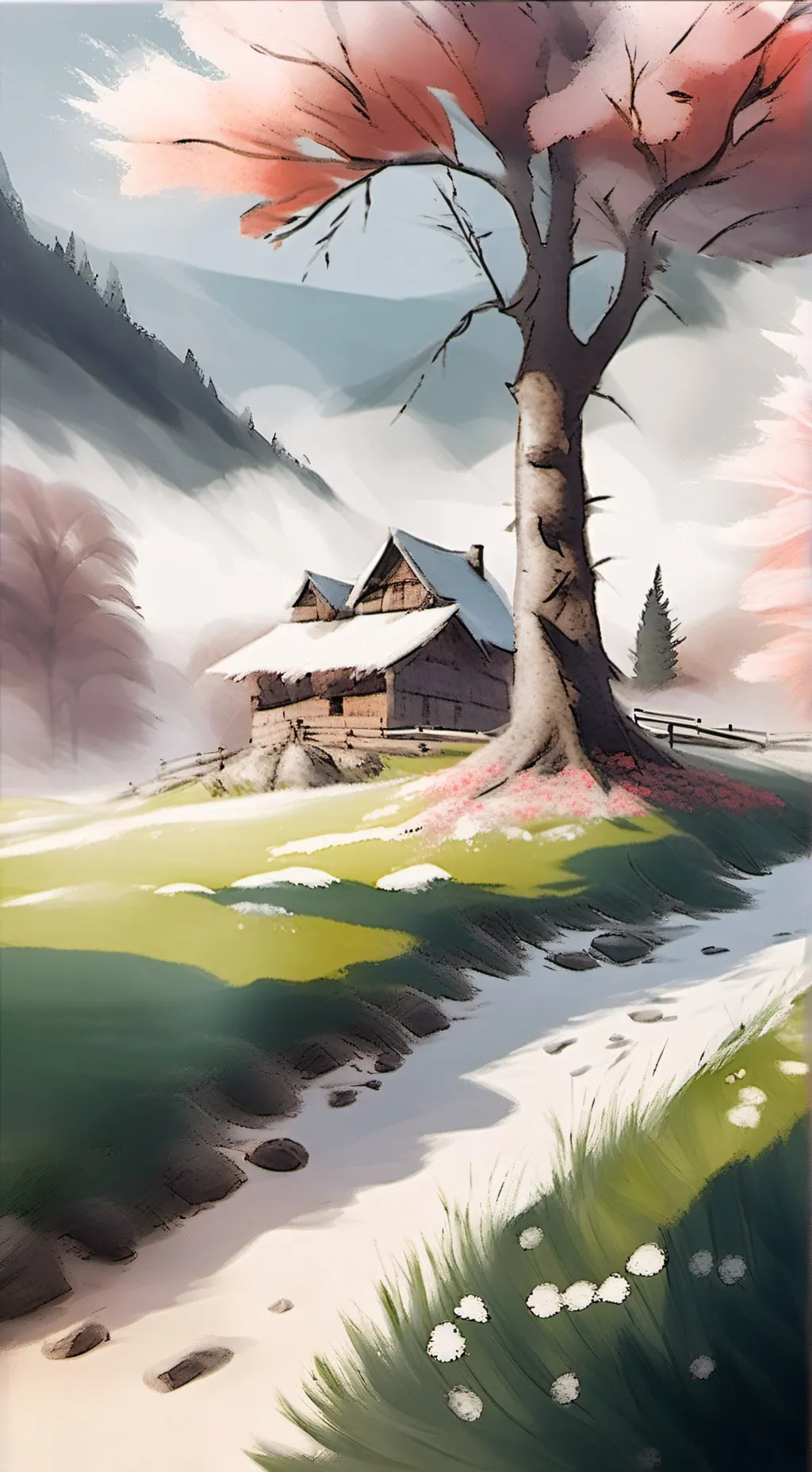 ai character: grass background
