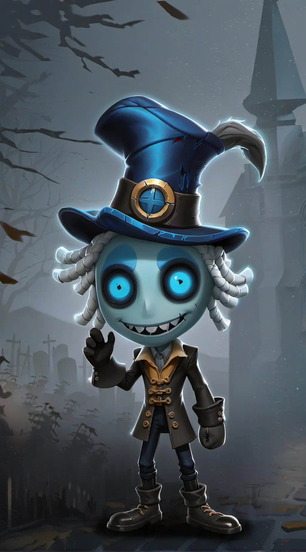 ai character: Shadow milk cookie background