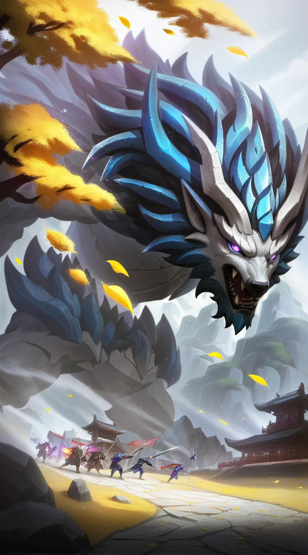 ai character: Biggest dragon background