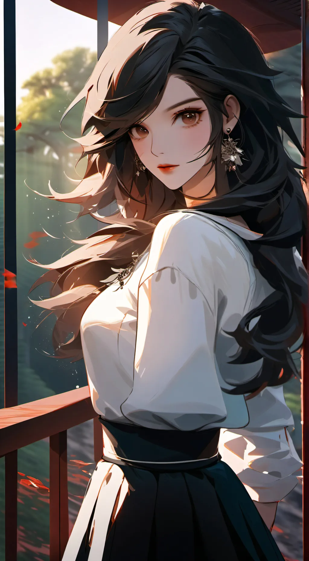 ai character: Lavender  background