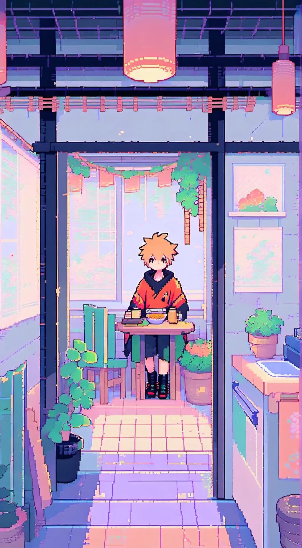 ai character: Mha katsuki baku  background