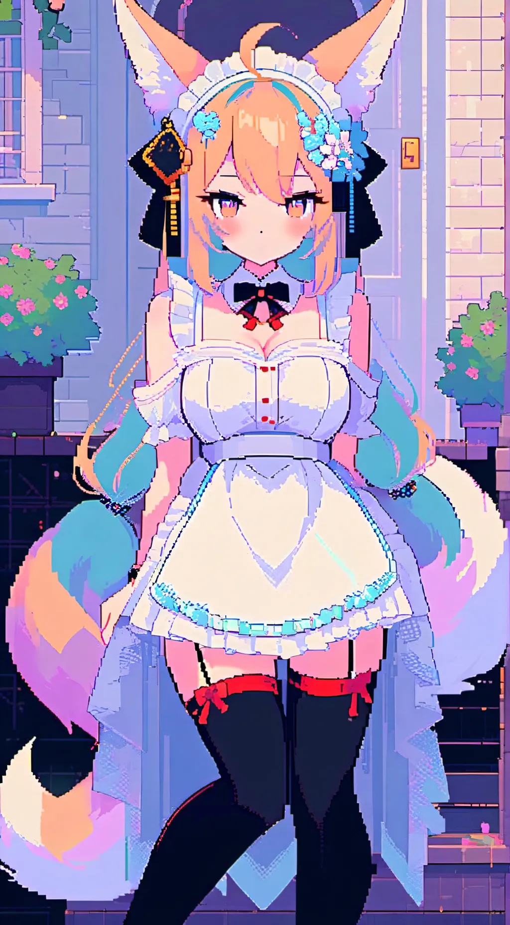 ai character: Pineapple background