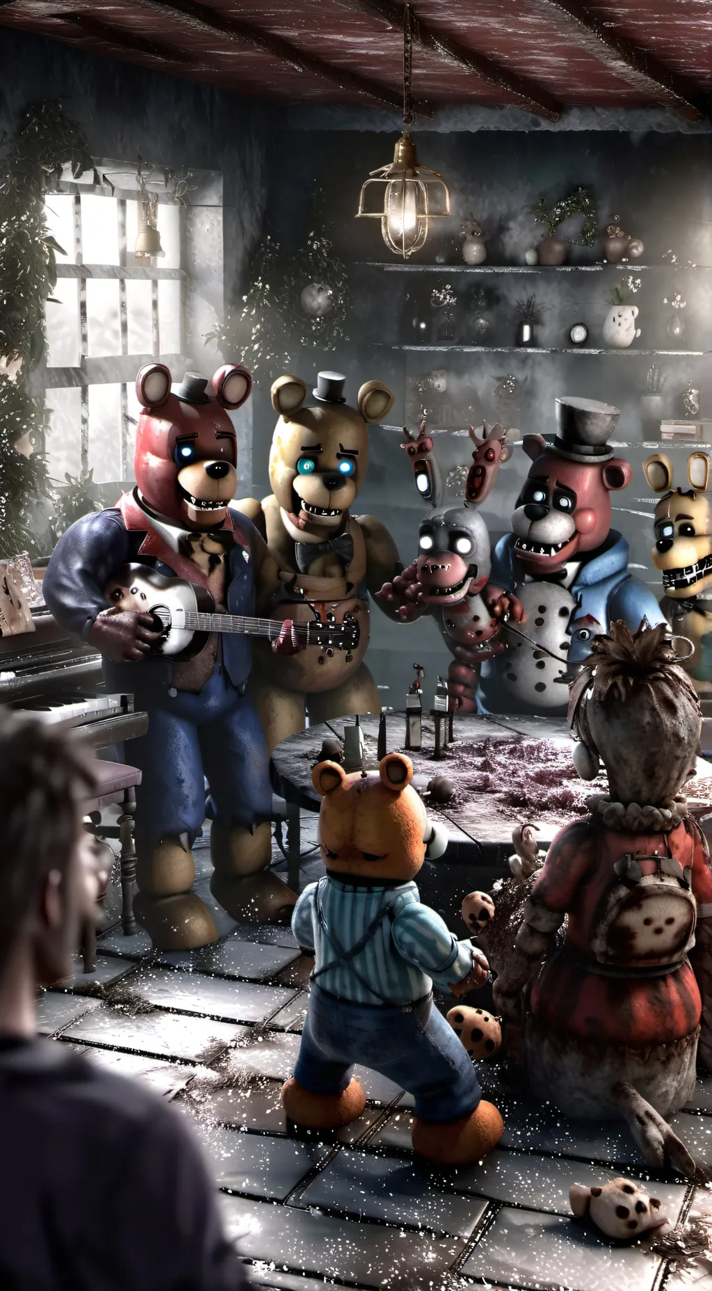 ai character: fnaf world rpg background