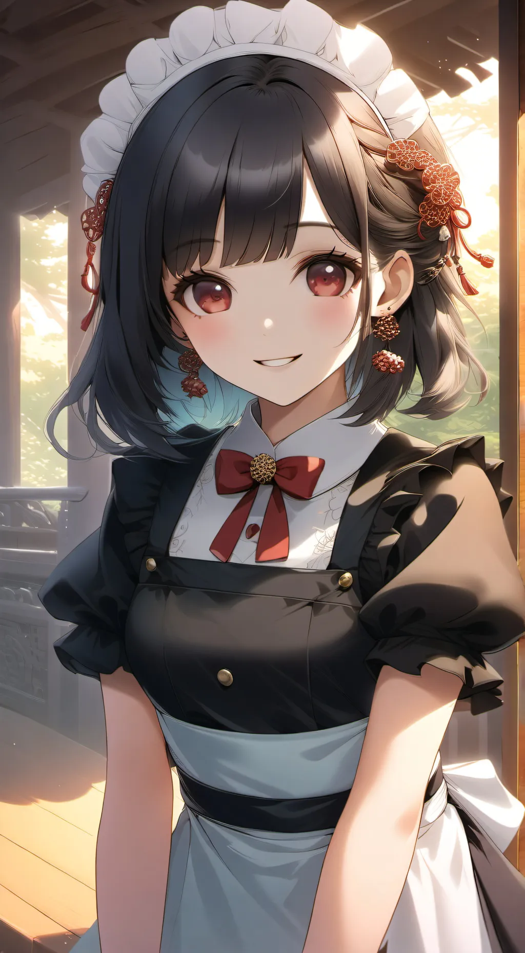 ai character: cute girl background