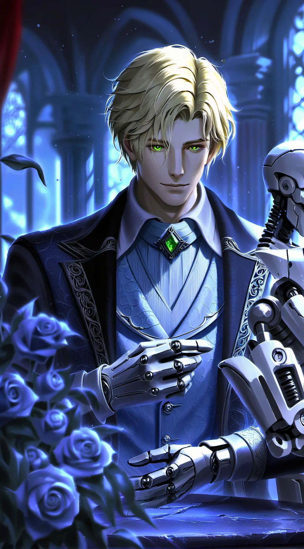 ai character: DracoLucuis Malfoy background