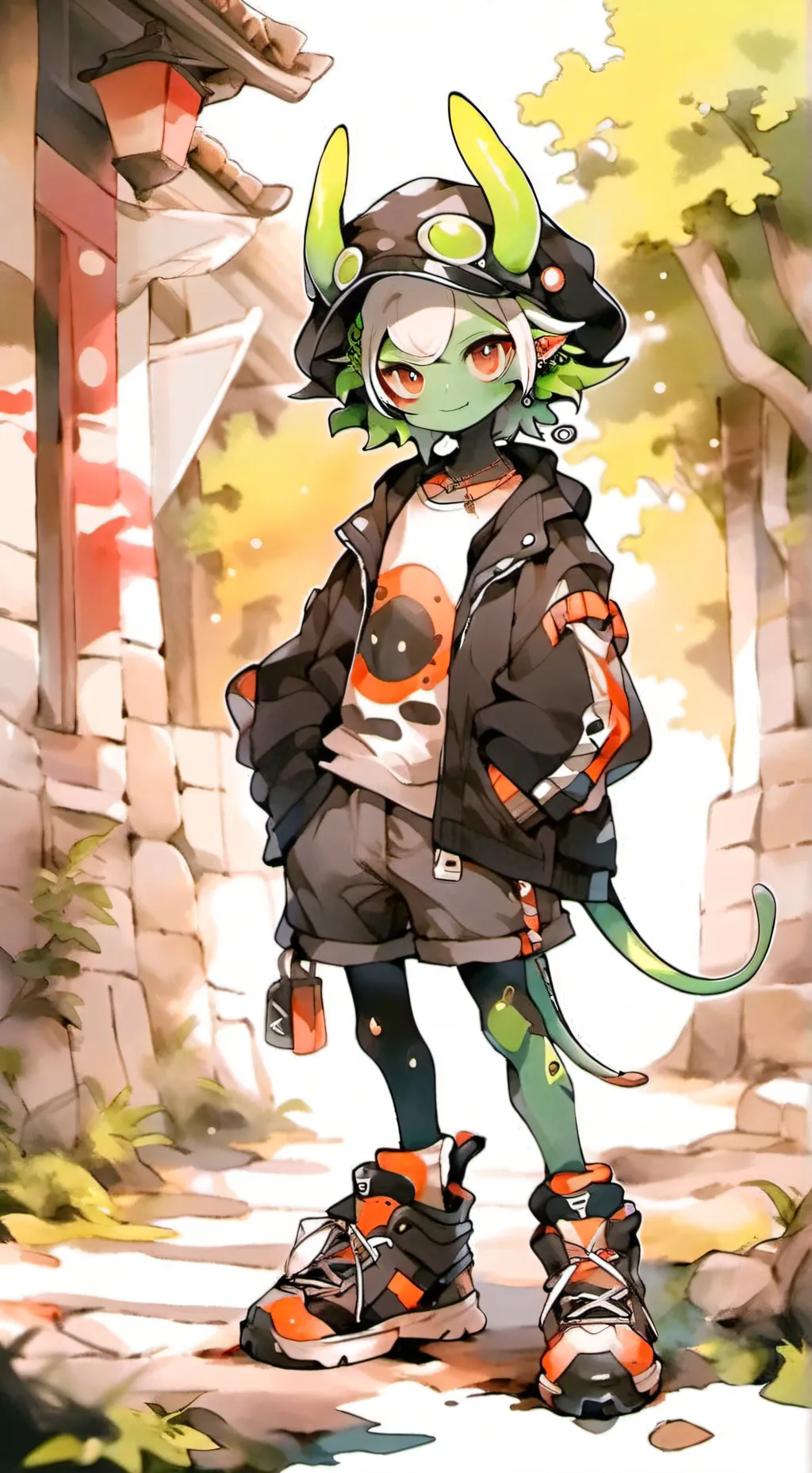 ai character: Alie the alien background