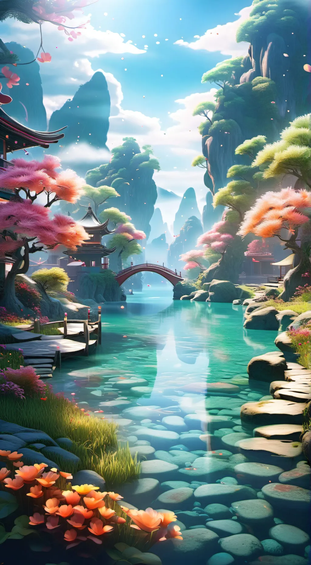ai character: Isekai: Slow Life background