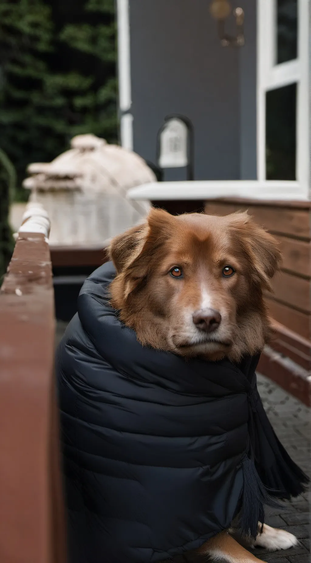 ai character: dog background