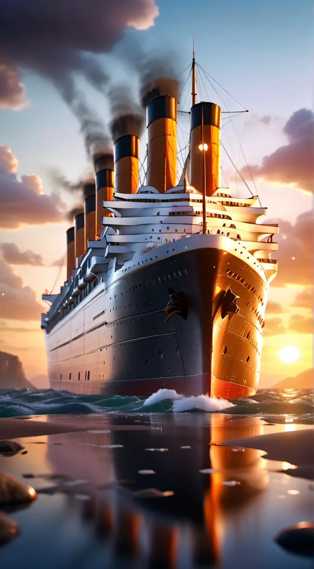 ai character: Titanic background