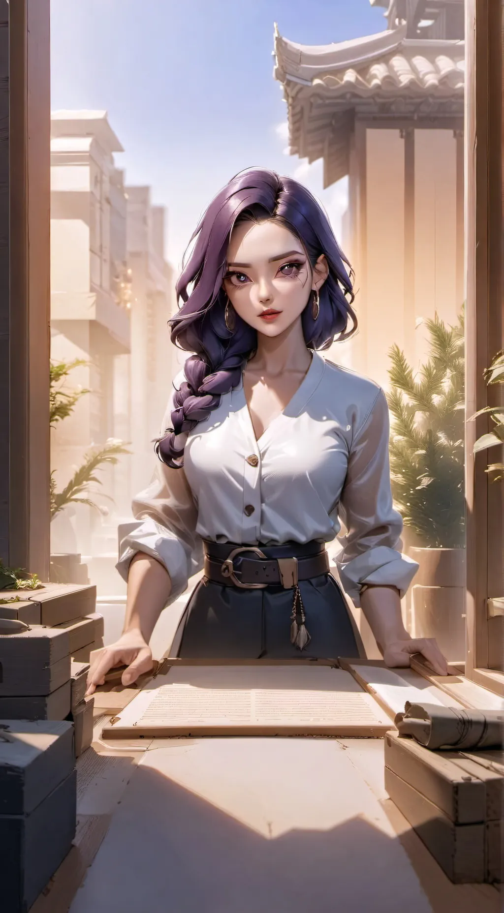 ai character: Tamara  background