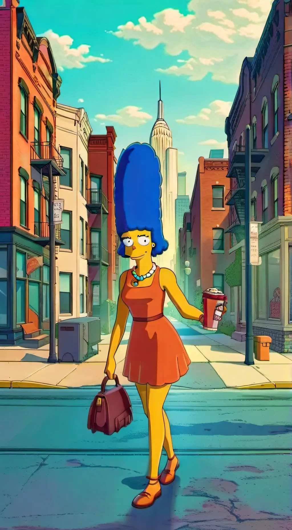 ai character: Marge background