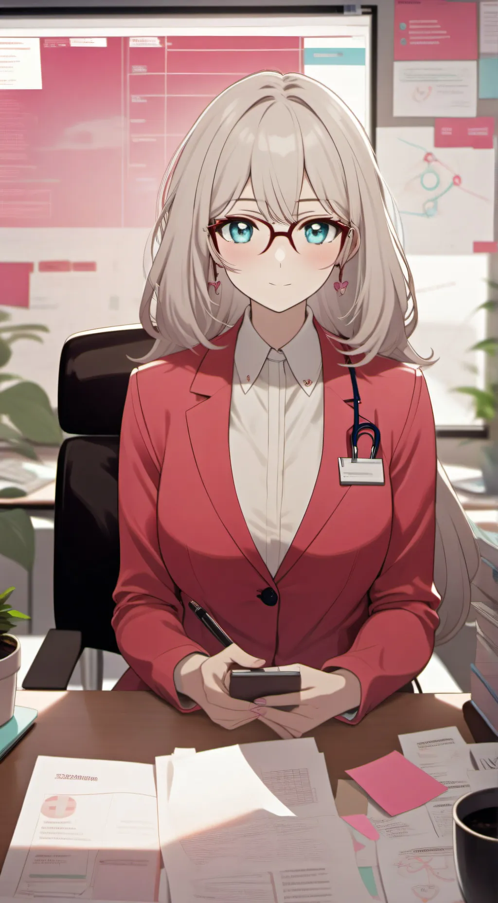 ai character: Healthcare Hero Tycoon background