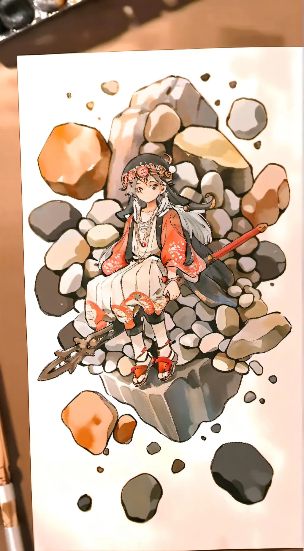 ai character: Star_time_pebble background
