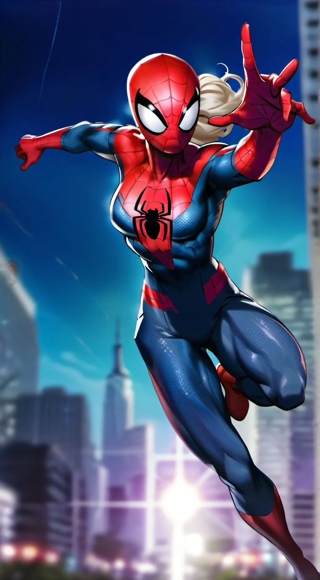 ai character: Spider-Verse background