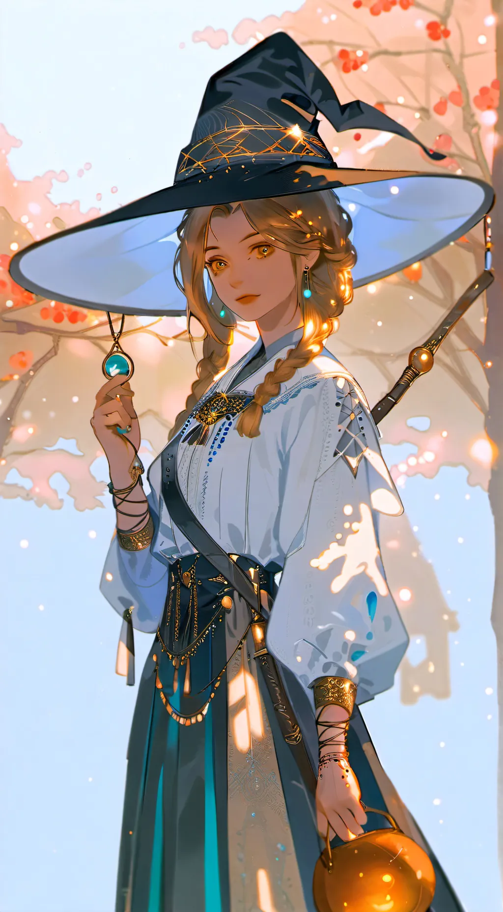 ai character: witch background
