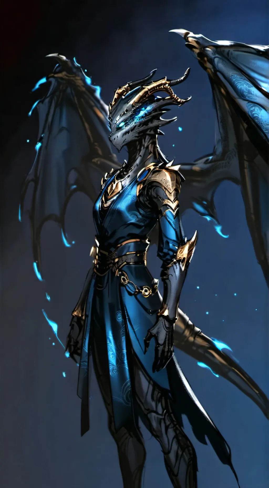 ai character: draccubi  background