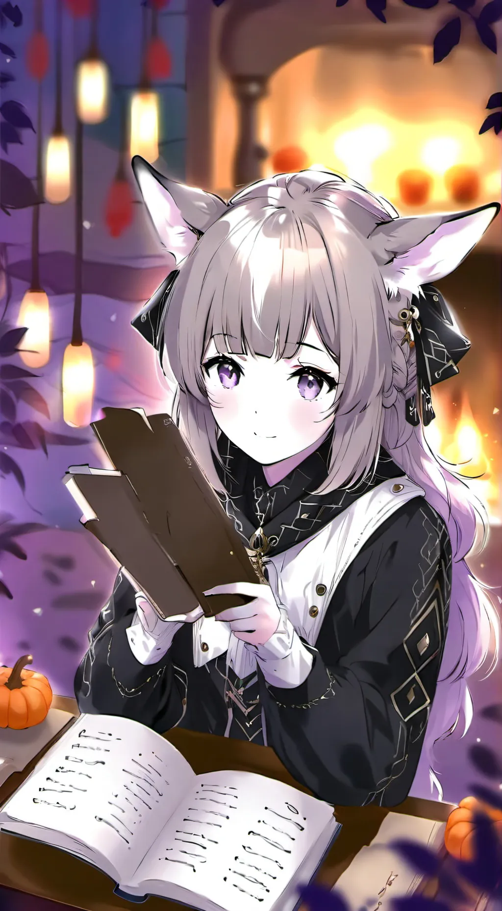 ai character: Forest Dappled Fawn Spirit background