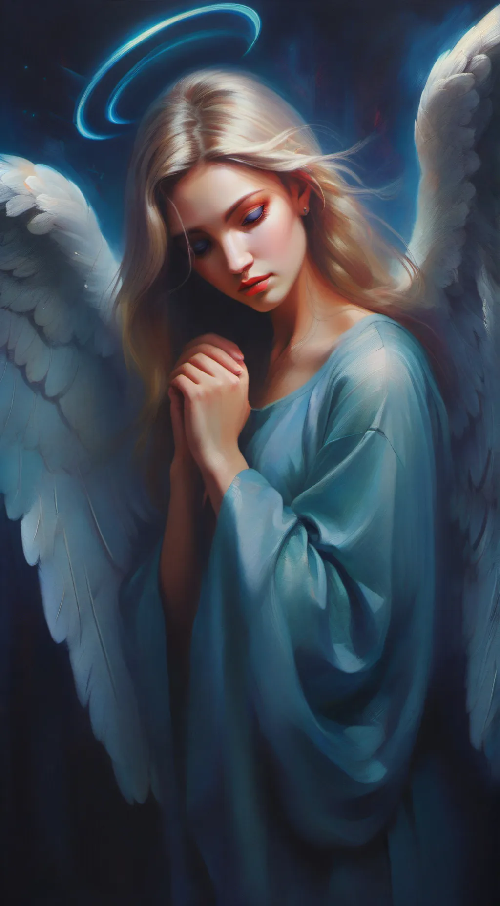 ai character:  Unknown Angel background