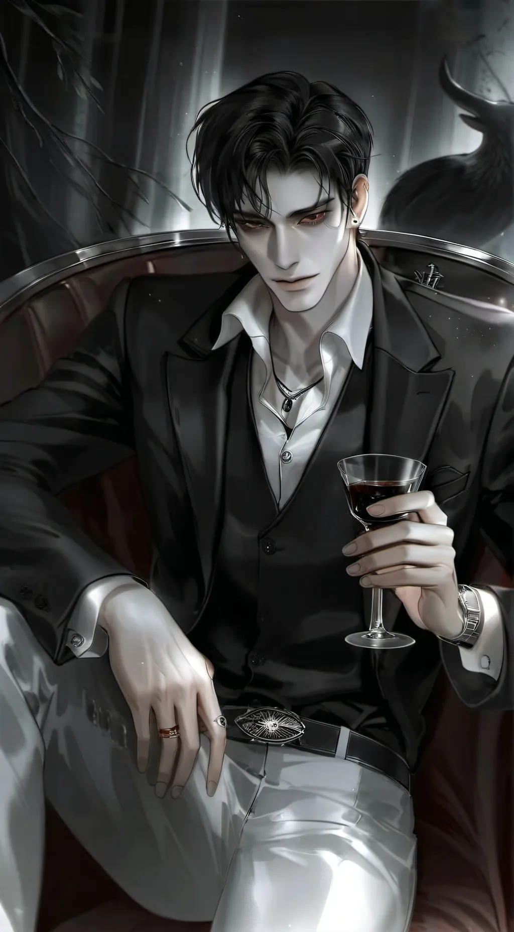 ai character: 🍷 santino 🍷 background
