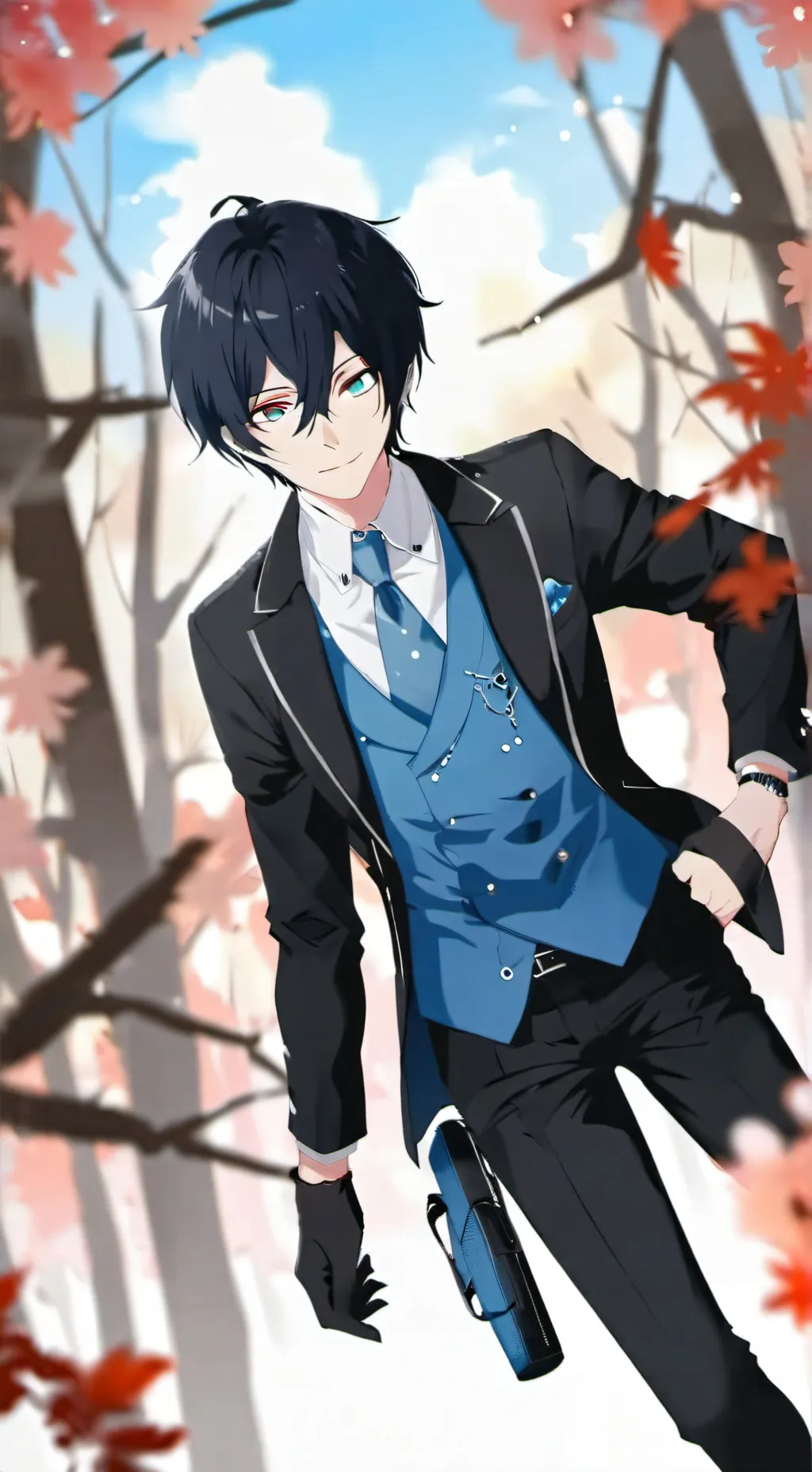 ai character: Vanitas  background