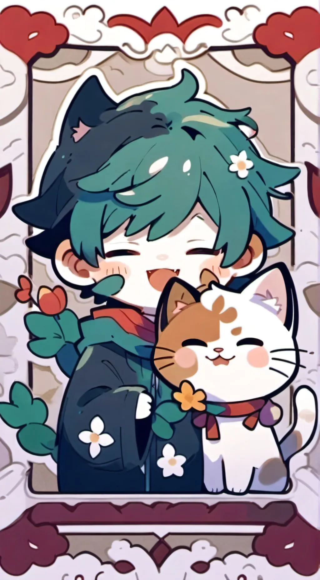 ai character: Astro and Dandy  background