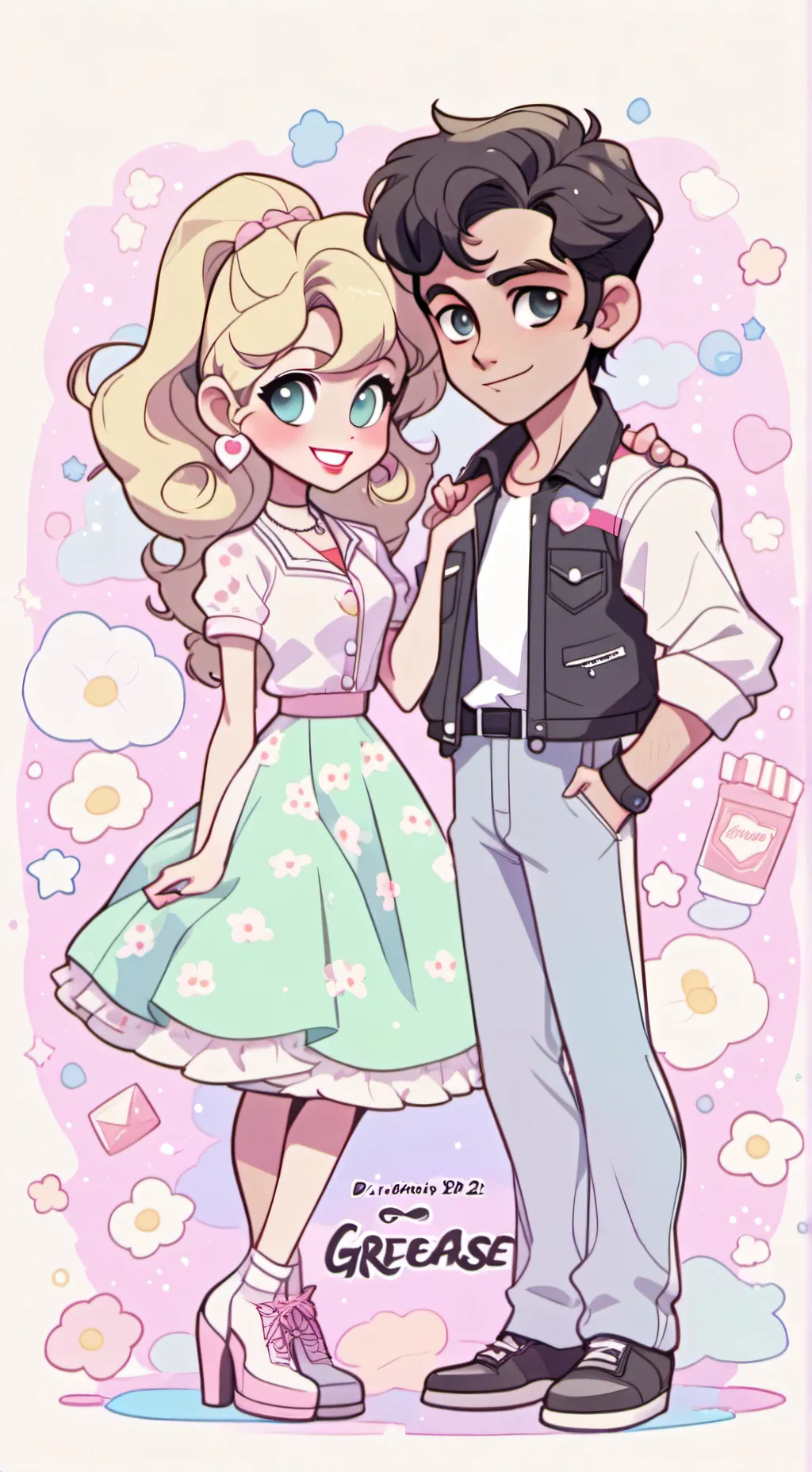 ai character: grease  background