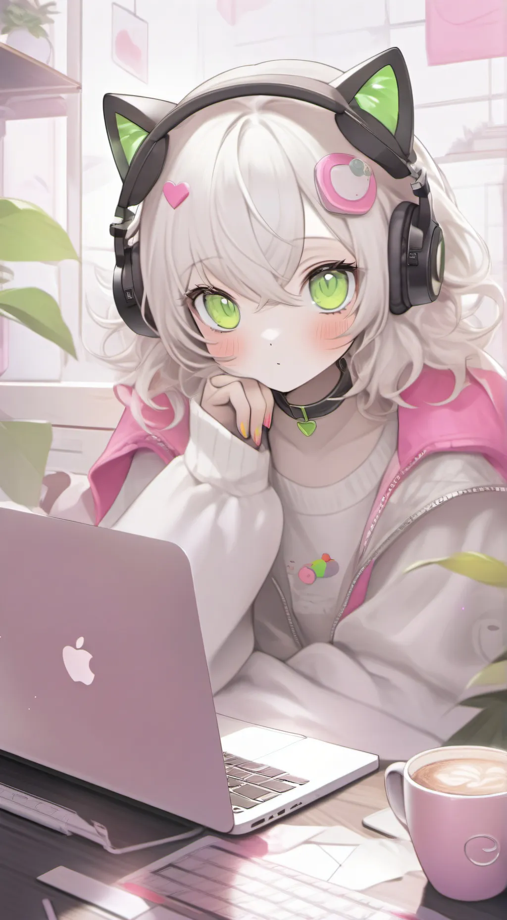 ai character: CodePurr background
