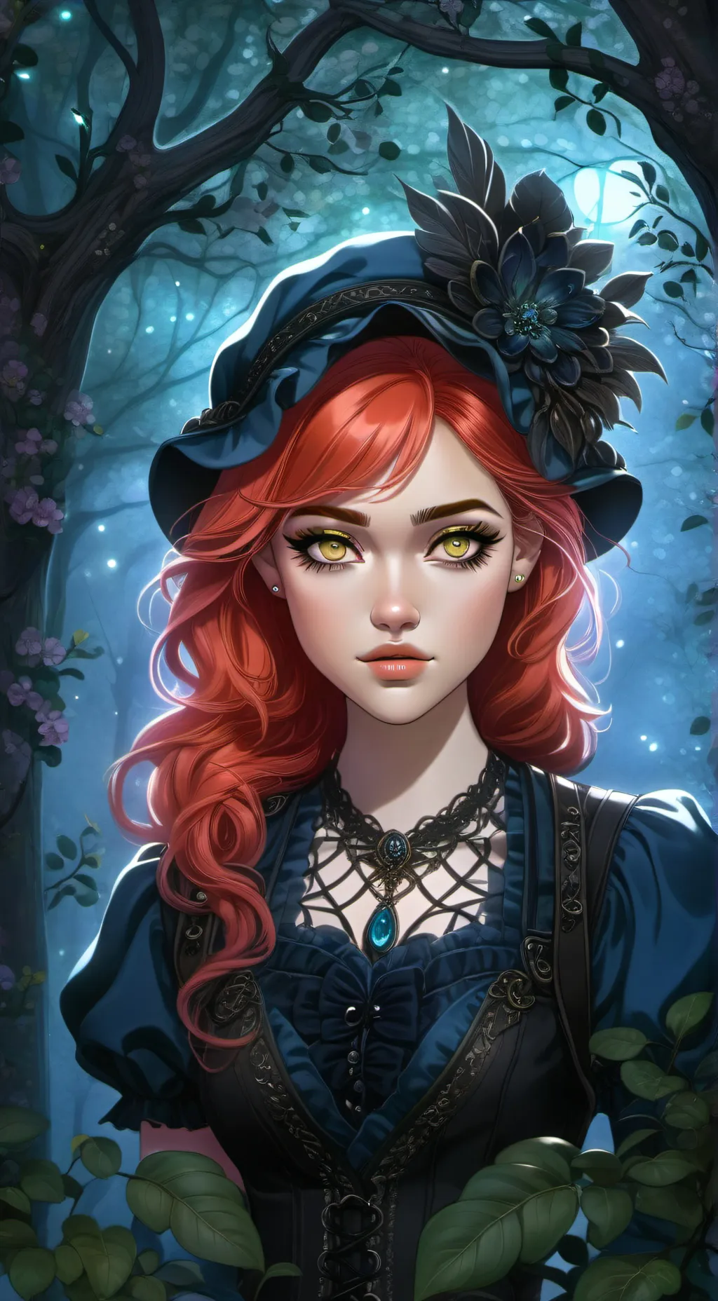 ai character: Lavender ￼ background