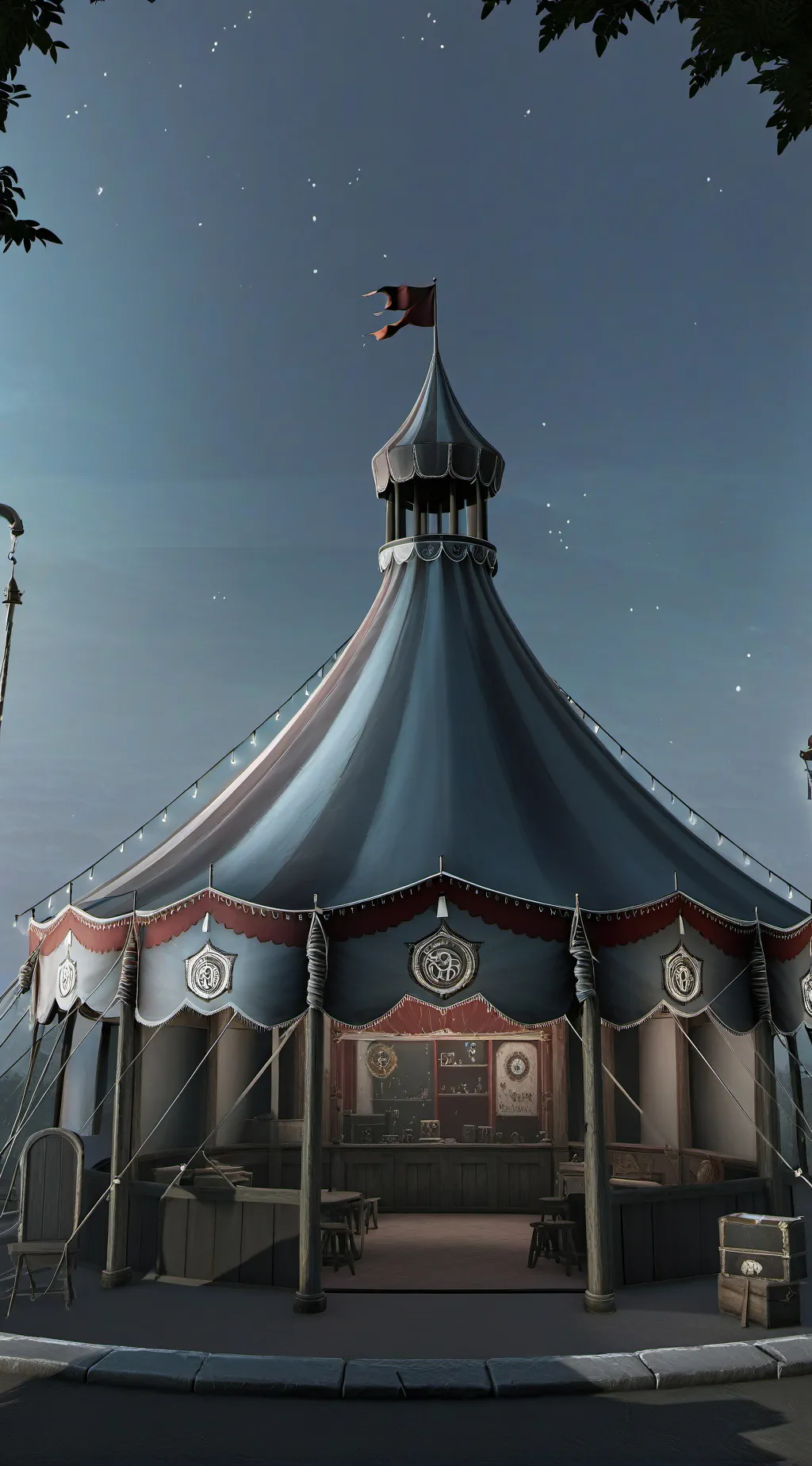 ai character: Mha y/n circus  background