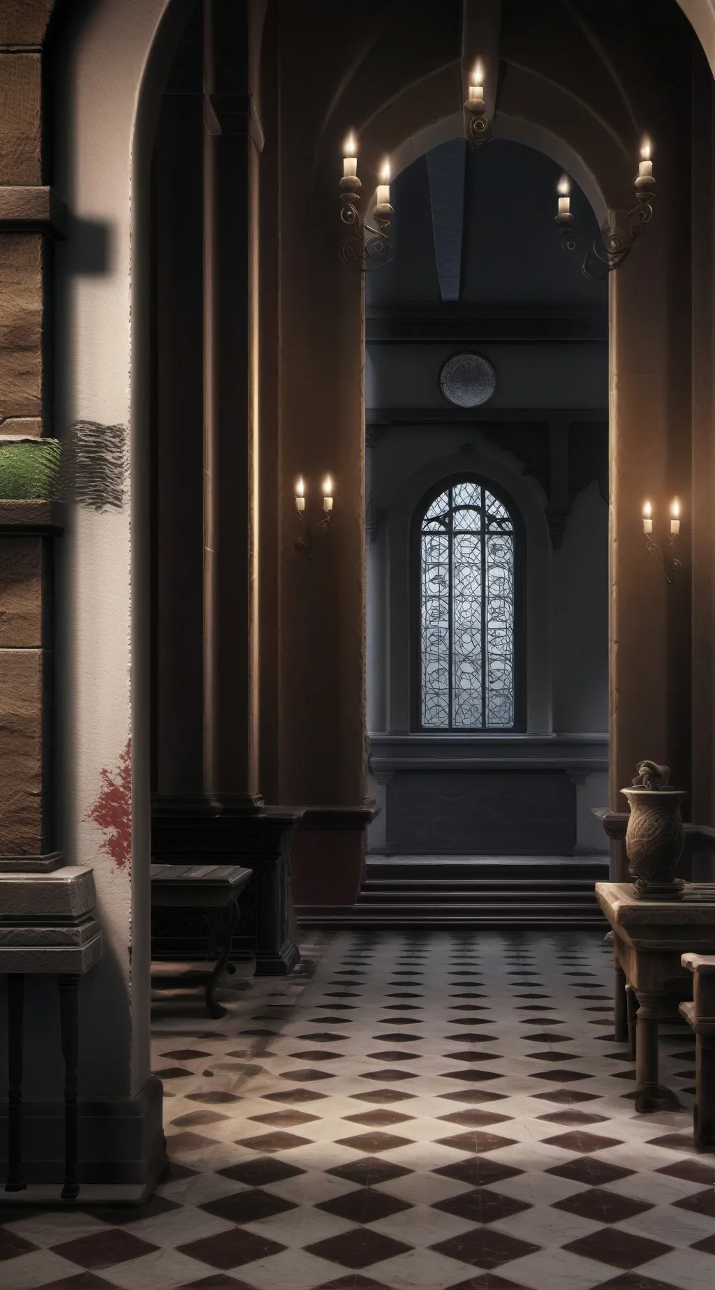 ai character: horror genshin background