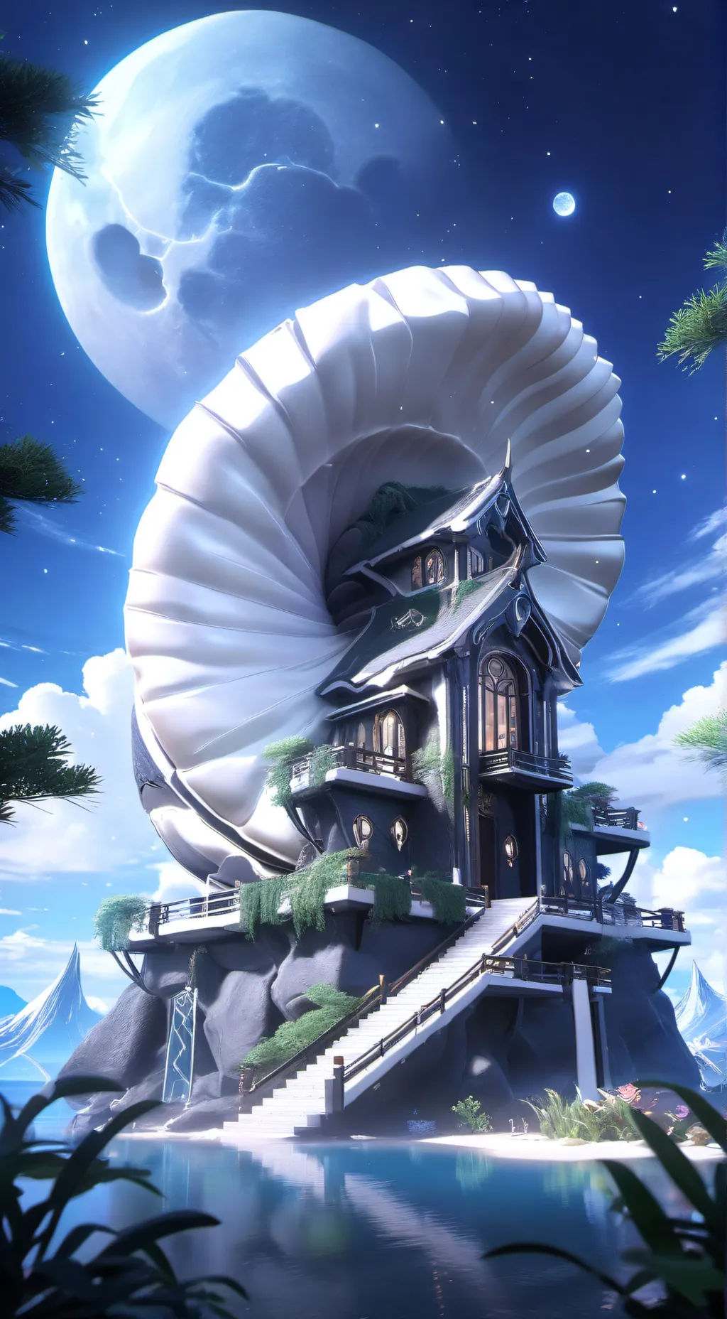 ai character: ! MOONSHELL!  background