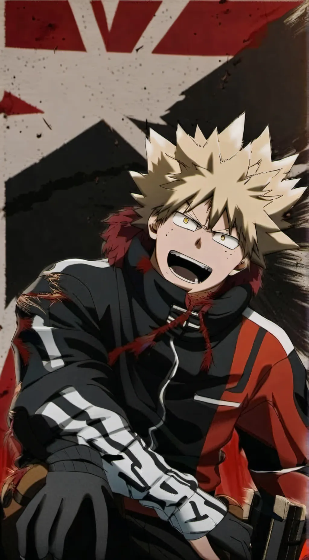 ai character: Katsuki bakugo background