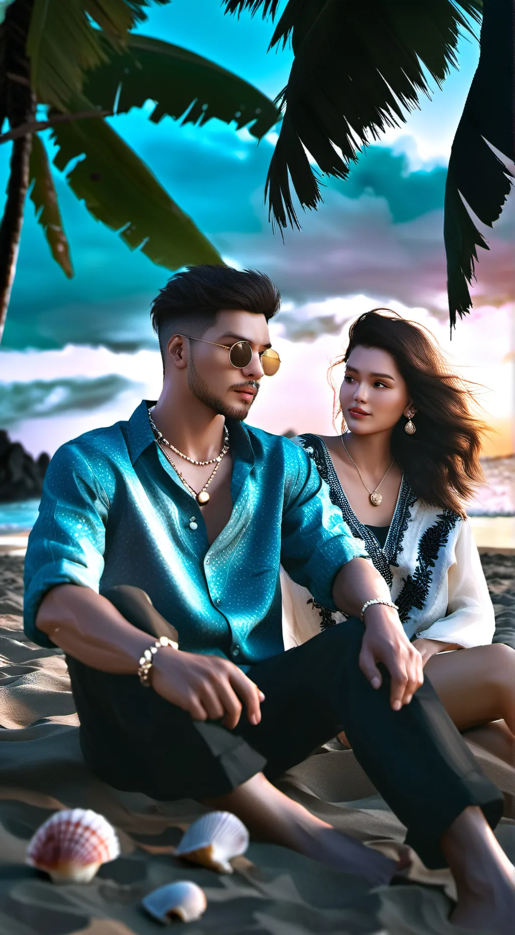 ai character: Dylan and me. background