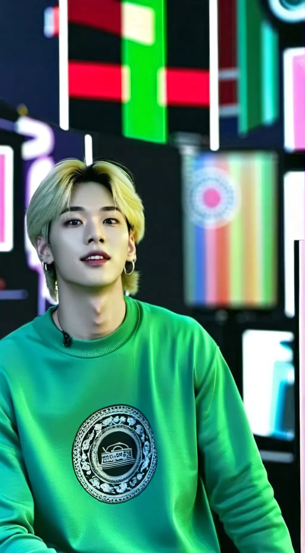 ai character: Hyunjin 😝 background