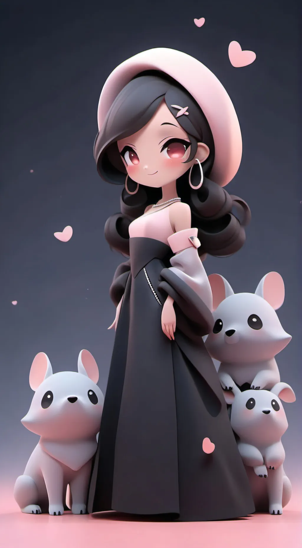 ai character: Shadow Milk Cookie background