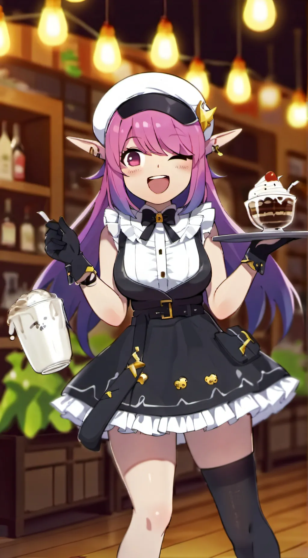 ai character: Neko Collete background