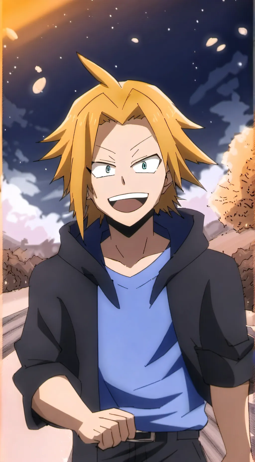 ai character: Denki  background
