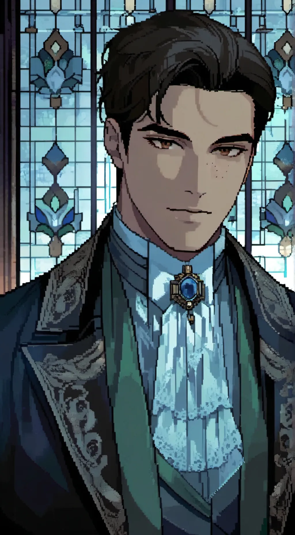 ai character: Pierce background