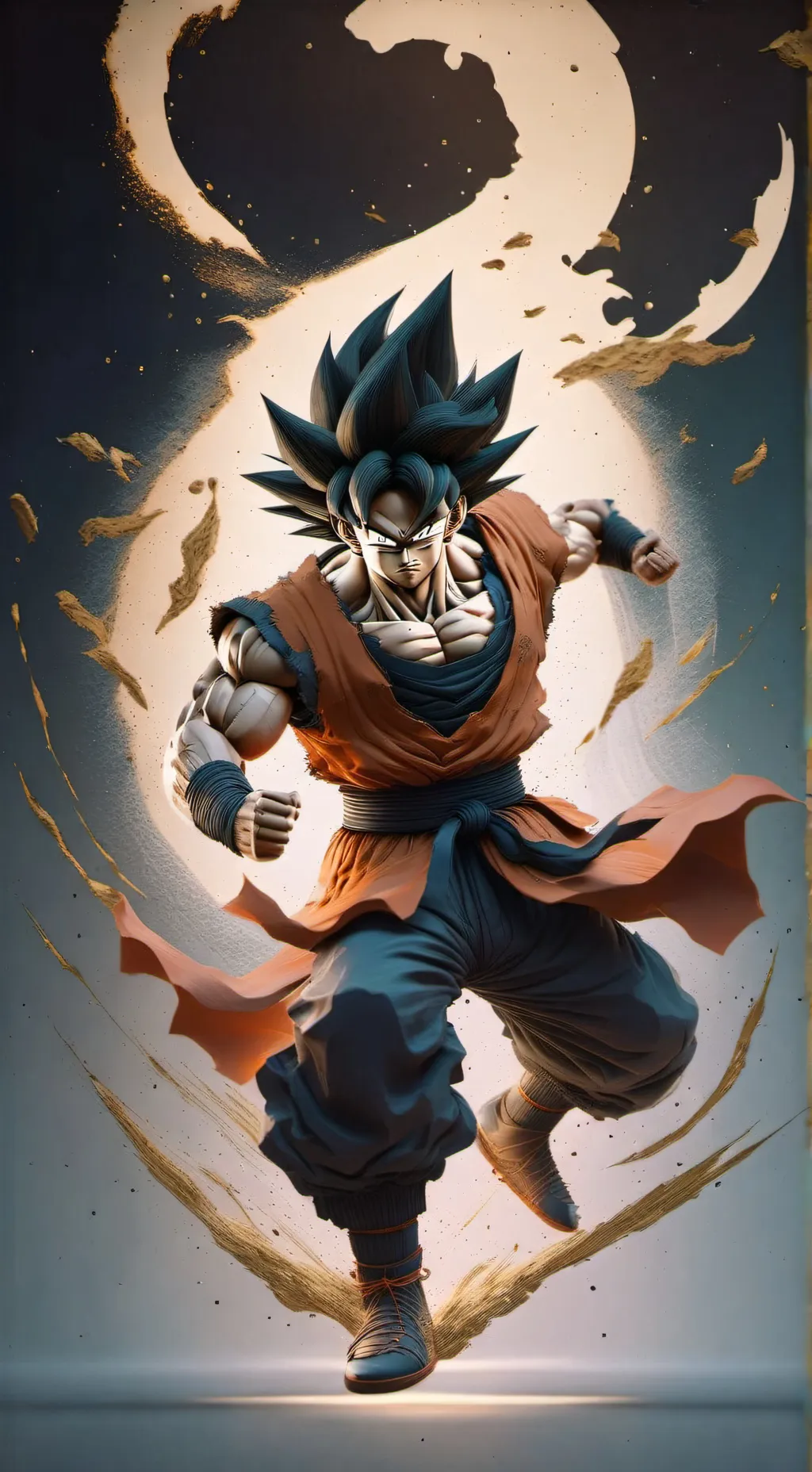 ai character: goku vs gojo & kj background