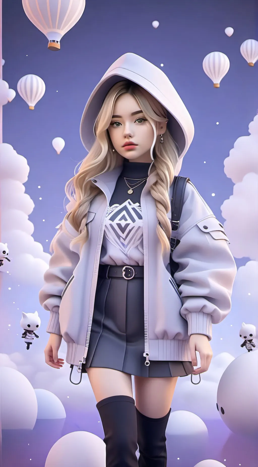 ai character: Violeta y Carlos  background