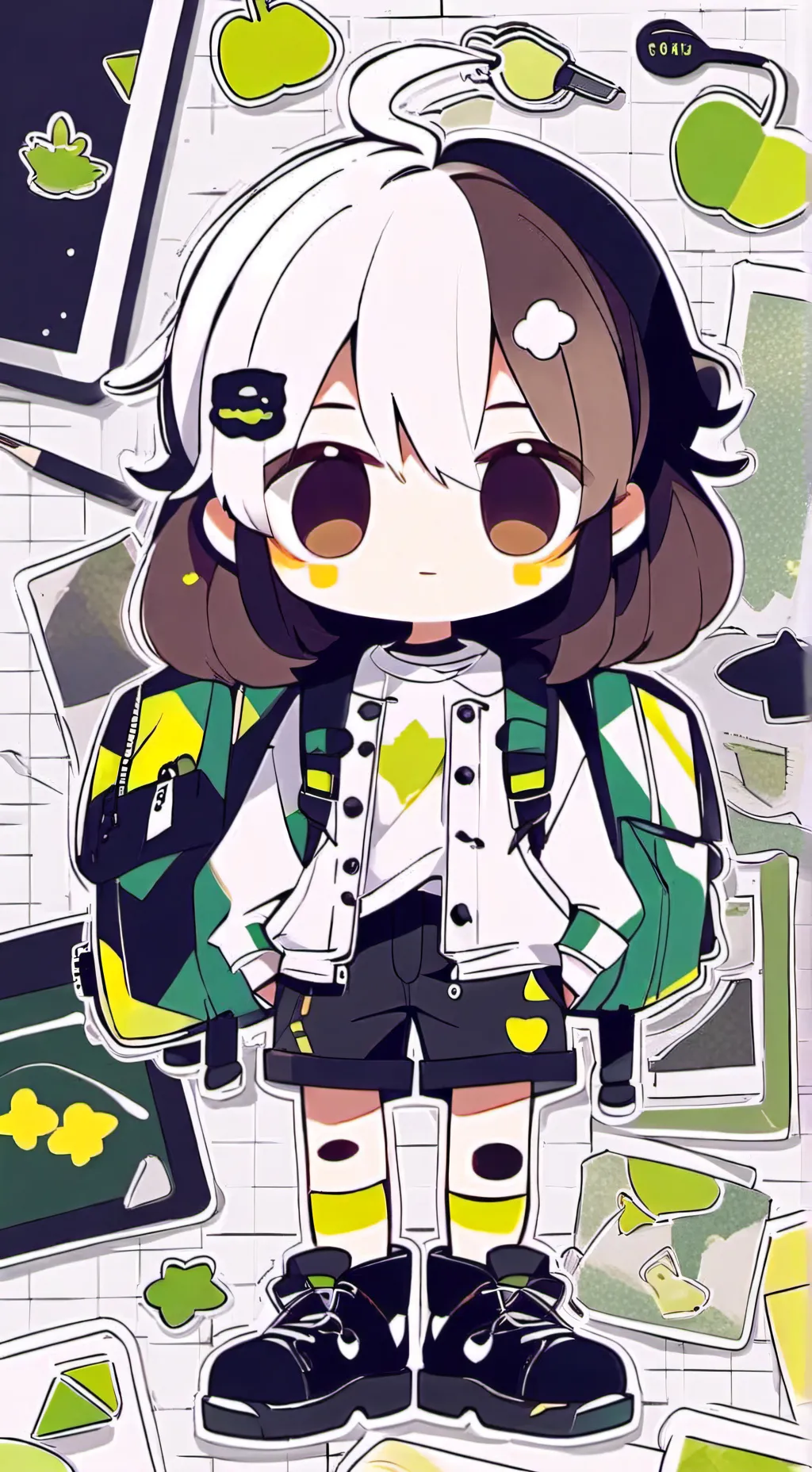 ai character: fruitcake background