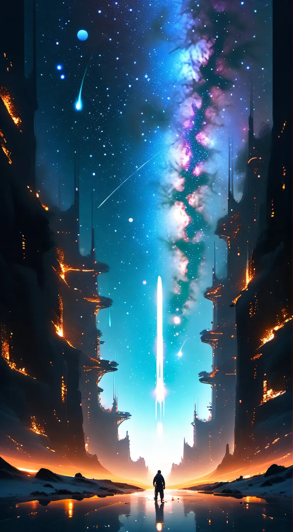 ai character: space background