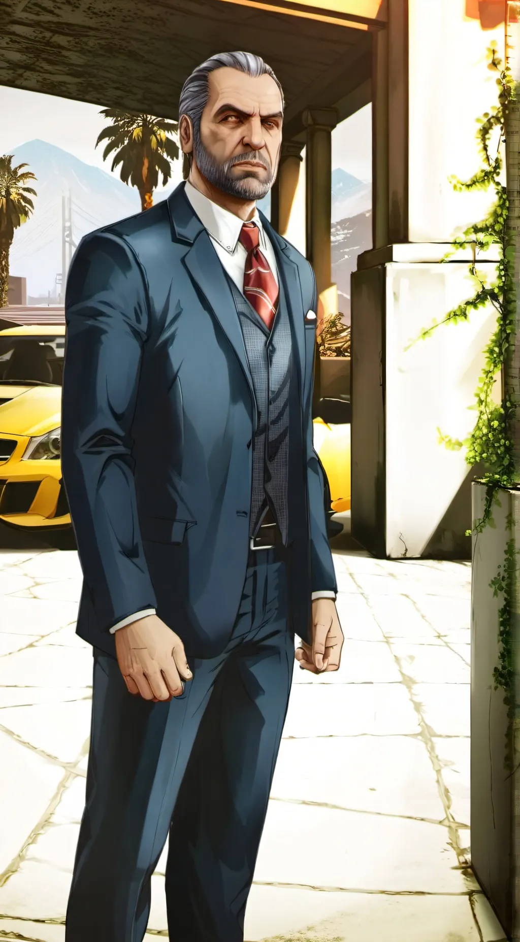 ai character: Simon  background